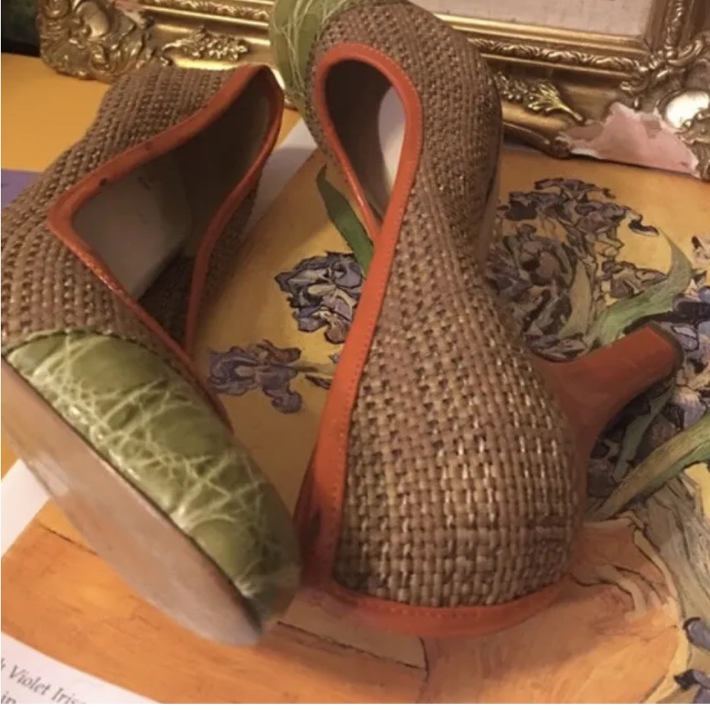 Prada leather and canvas pump IT 40 - Picture 8 of 13